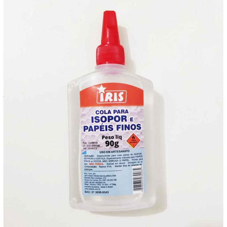 COLA ISOPOR E PAPEIS FINOS IRIS ARTE 90G