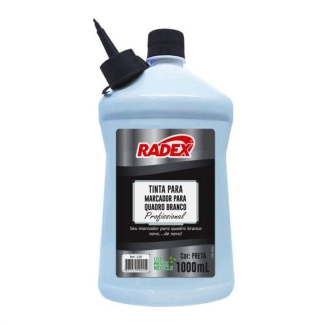 TINTA REABASTECEDORA PARA QUADTRO BRANCO RADEX 1000ML - PRETO