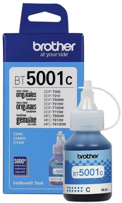 REFIL TINTA BROTHER BT5001C - CIANO