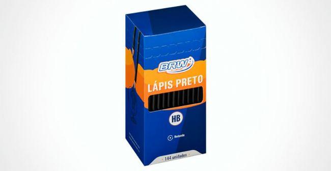 LAPIS PRETO HB DE RESINA PLASTICA REDONDO 144 UND
