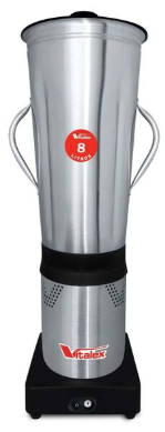 LIQUIDIFICADOR INDUSTRIAL 8L INOX BAIXA ROTACAO