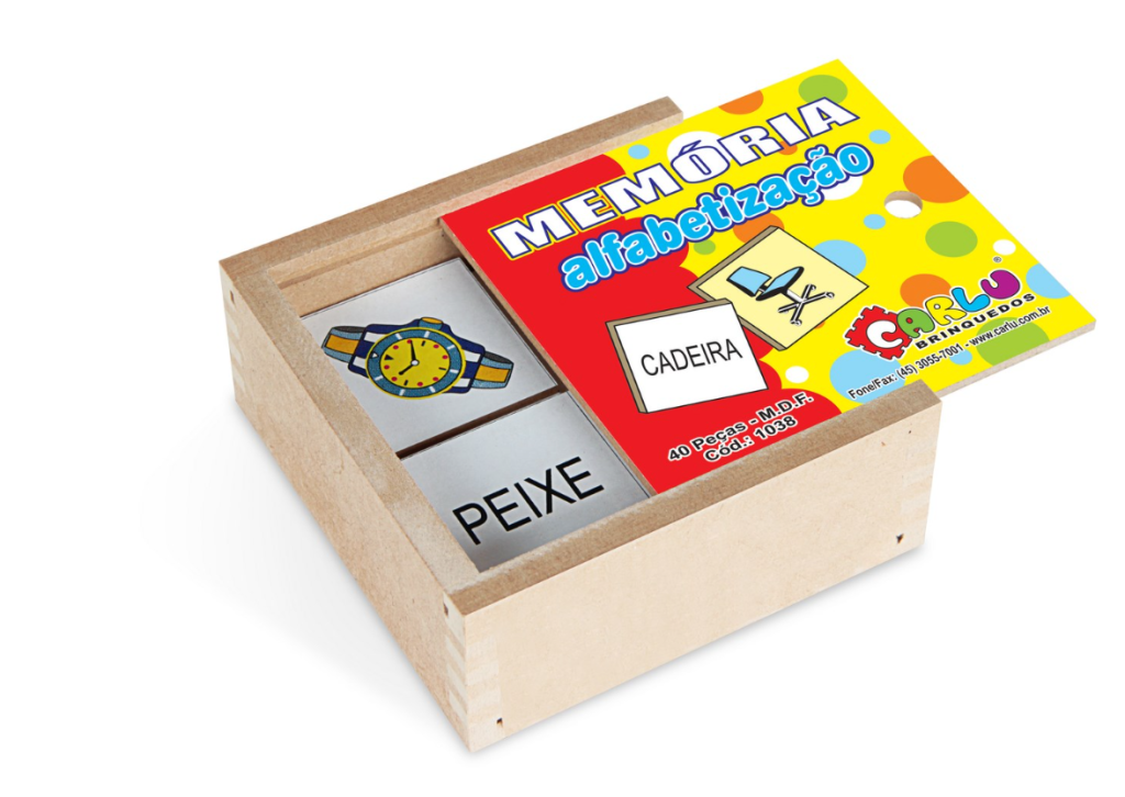 MEMORIA ALFABETIZACAO - MDF  40 PECAS