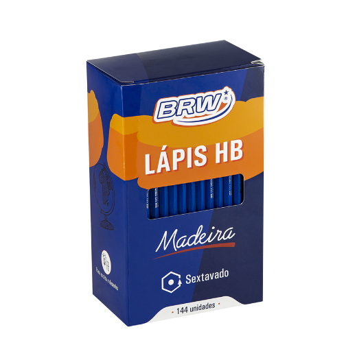 LAPIS TECNICO HB DE MADEIRA SEXTAVADO