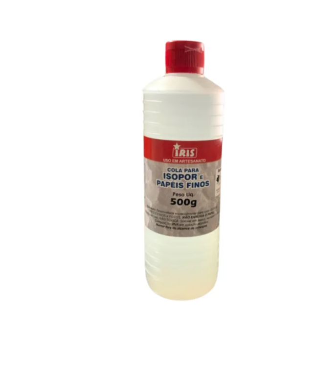 COLA ISOPOR E PAPEIS FINOS IRIS ARTE 500G