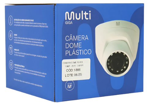 CAMERA DOMESTICA MULTI PLASTICA 720P 2.6MM 20M