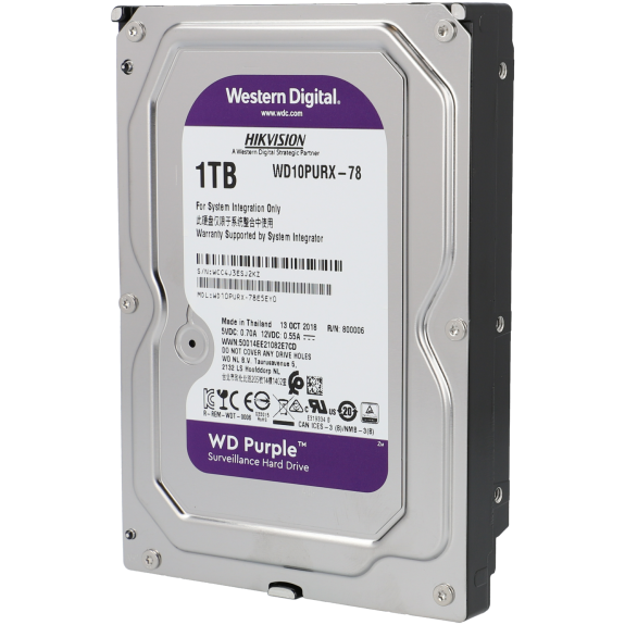 HD 1TB SATA III WD10PURZ PURPLE ROXO CFTV DVR NVR