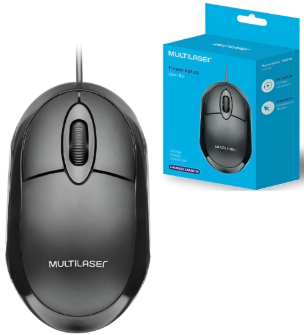 MOUSE OPTICO COM FIO MULTILASER MF100 1200DPI USB 2.0