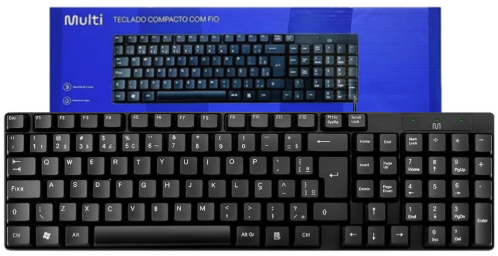 TECLADO COM FIO MULTI TF100 USB COMPACTO 120C