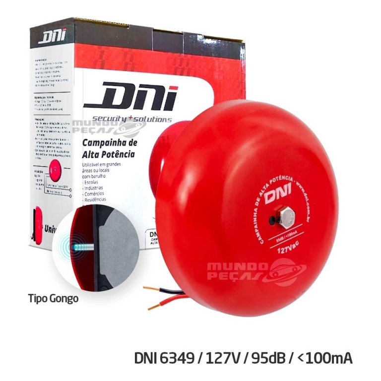 CAMPAINHA TIPO GONGO DE ALTA POTENCIA - 127VAC
