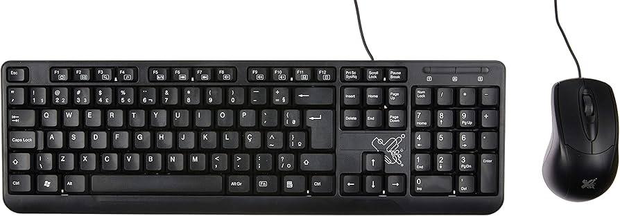 KIT ESSENTIAL TECLADO E MOUSE COM FIO USB2.0 PRETO
