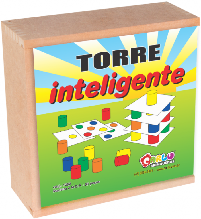 TORRE INTELIGENTE MADEIRA - MDF - 63 PECAS