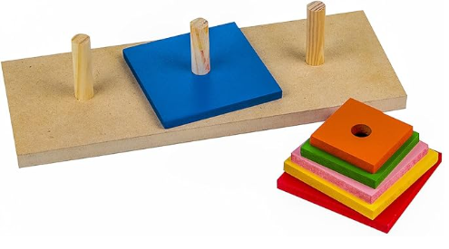 TORRE DE HANOI - MDF 6 PECAS