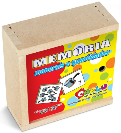 MEMORIA NUMERAIS E QUANTIDADES - MDF - 40 PECAS