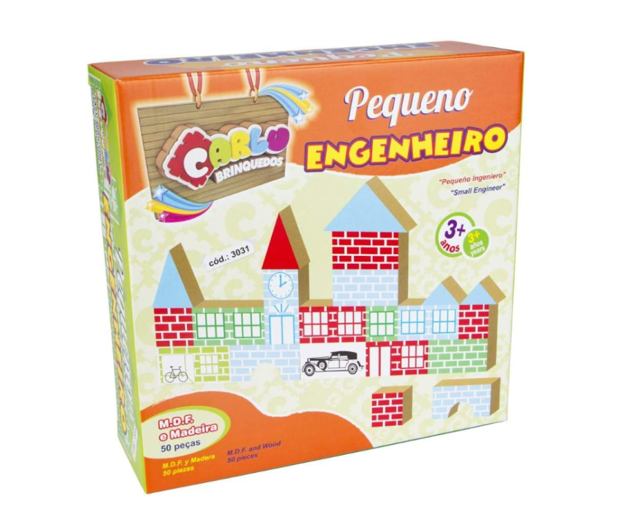PEQUENO ENGENHEIRO - MDF - 50 PECAS