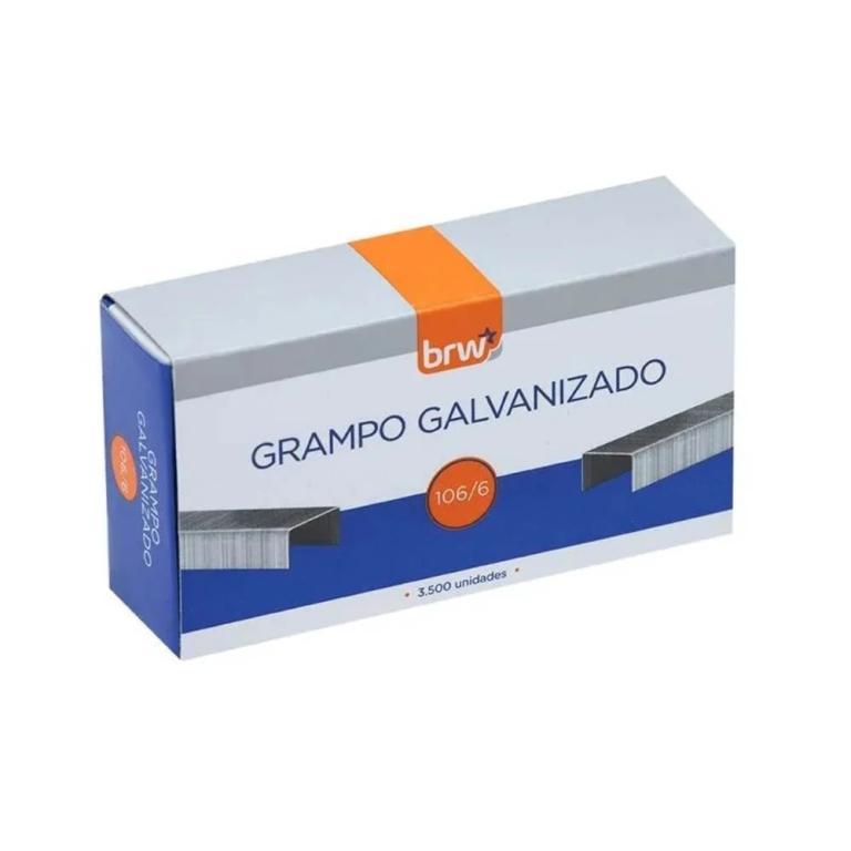 GRAMPO GALVANIZADO 106/6 - 3.500UN - BRW