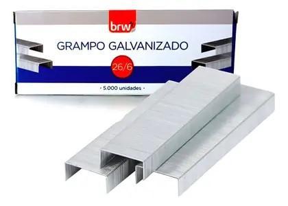 GRAMPO GALVANIZADO 26/6 - 5.000UN - BRW