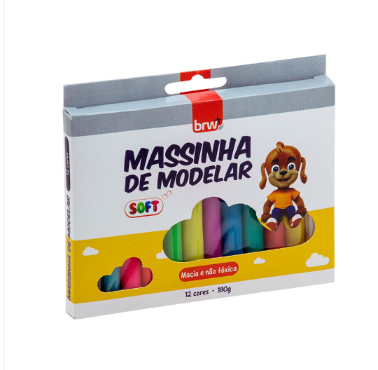 MASSA DE MODELAR 12 CORES - BRW