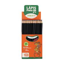 LAPIS GRAFITE HB MADEIRA SEXTAVADO CX/144 LEOELEO