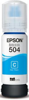 REFIL TINTA EPSON T504 70ML - CIANO
