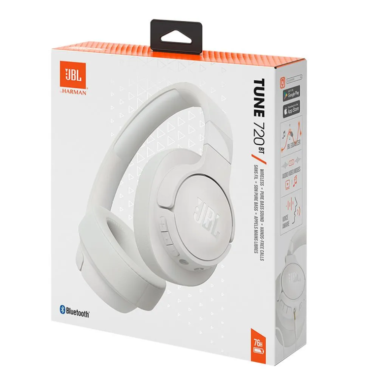 FONE DE OUVIDO JBL TUNE 720BT BRANCO