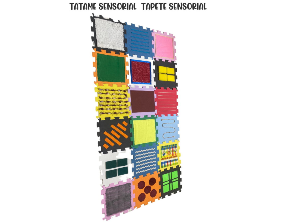 3 METROS TAPETE SENSORIAL / 10 TEXTURAS / ESTIMULOS / TATAME