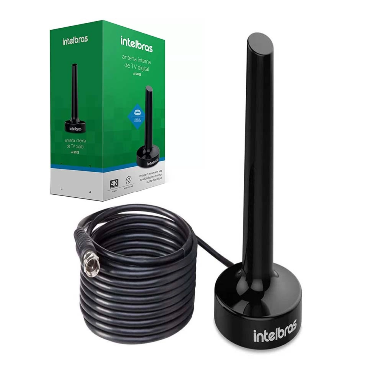 ANTENA DE TV DIGITAL INTERNA INTELBRAS AI 2025 2M UHF/HD/HDTV/4K