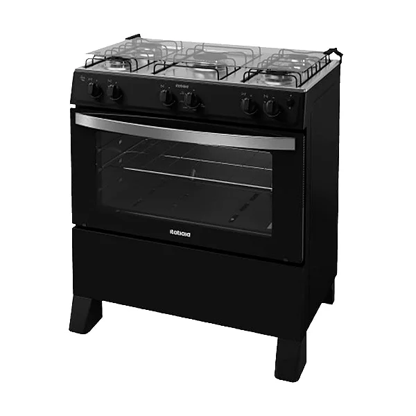 FOGAO ITATIAIA STAR NEW 5 BOCAS ACENDIMENTO AUTOMATICO BIVOLT PRETO