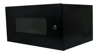 MINI RACK 19" 05U X 350MM PORTA VENTILADA PRETO - MAX ELETRON