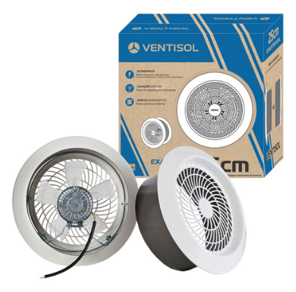 EXAUSTOR VENTISOL 25CM BRANCO