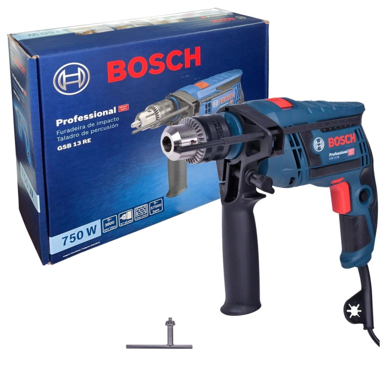 FURADEIRA IMPACTO 12 GSB 13 RE 750W BIVOLT BOSCH