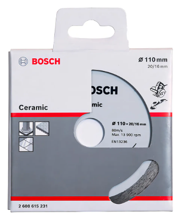 DISCO DIAMANTADO CERAMICA LISO 110X2016MM BOSCH