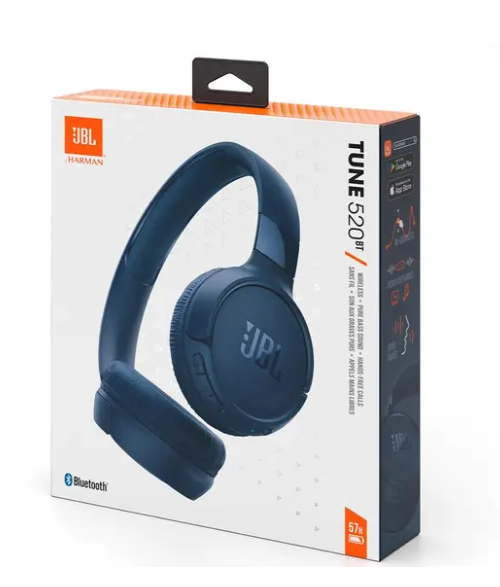 FONE DE OUVIDO ON EAR JBL T520BT AZUL