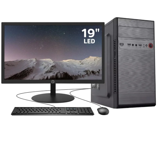 COMPUTADOR COMPLETO - CORE I3, 256/8GB - TECLADO/MOUSE/MONITOR