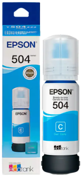REFIL TINTA EPSON T504 - AZUL - ORIGINAL