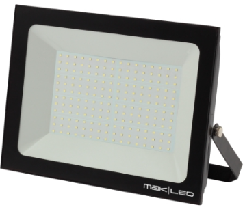 REFLETOR MAK LED BLACK COMPACT 200W IP66 6500K