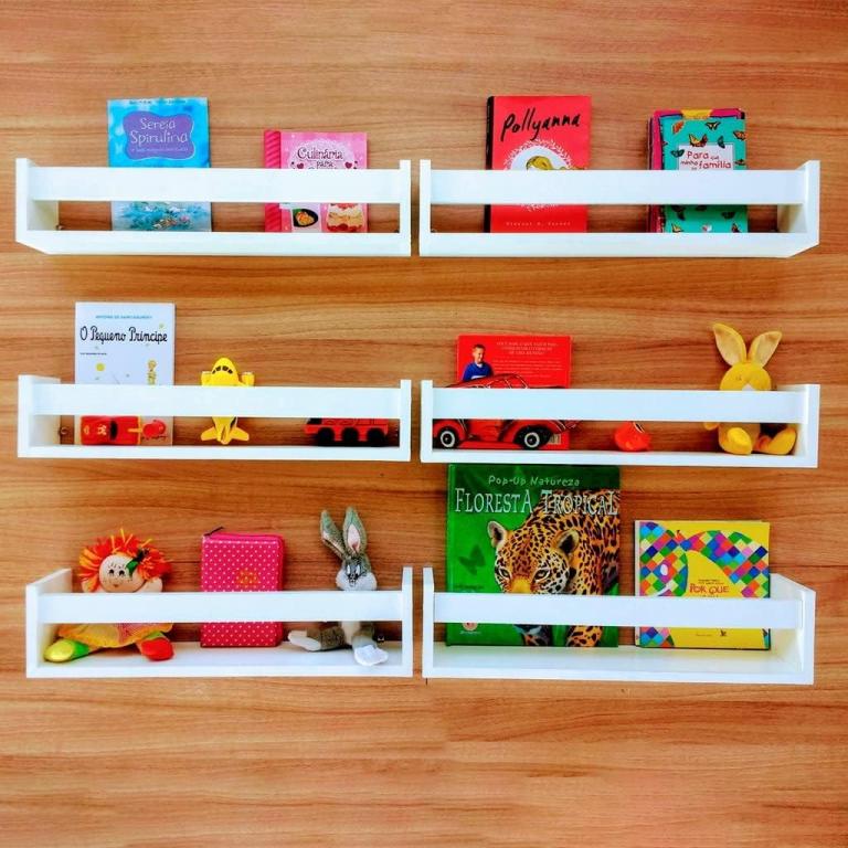 KIT DE 5 PATELEIRAS DE LIVROS