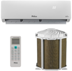 AR CONDICIONADO PHILCO SPLIT HI WALL INVERTER R-32 12K BTUS - FRIO - 220V MONOFÁSICO