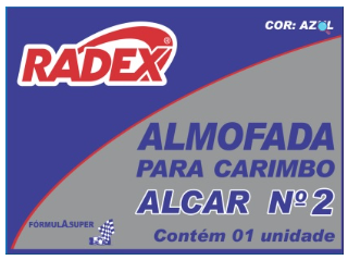 ALMOFADA PARA CARIMBO N2 RADEX - AZUL
