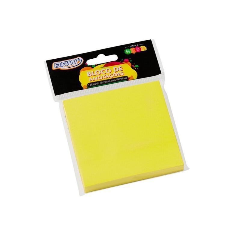 BLOCO SMART NOTES 76X76MM- AMARELO NEON - 100FLS - 1BLOCO