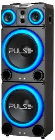CAIXA DE SOM PULSE TORRE DUBLE 15 LED 3500W