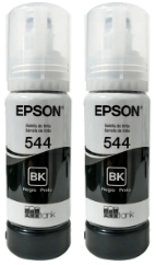 REFIL TINTA EPSON T544 2X1 65ML - PRETO - ORIGINAL