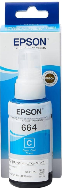 REFIL TINTA EPSON T664 70ML - CIANO