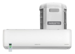 AR CONDICIONADO AGRATTO SPLIT HI WALL LIV TOP INVERTER 24K BTUS FRIO MONOFÁSICO BRANCO LCST24F-02I - 220V