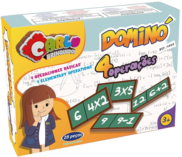 DOMINO 4 OPERACOES - MDF - 28 PECAS