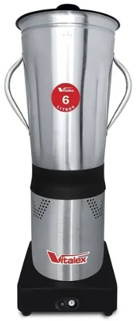 LIQUIDIFICADOR INDUSTRIAL 6L INOX LUXO
