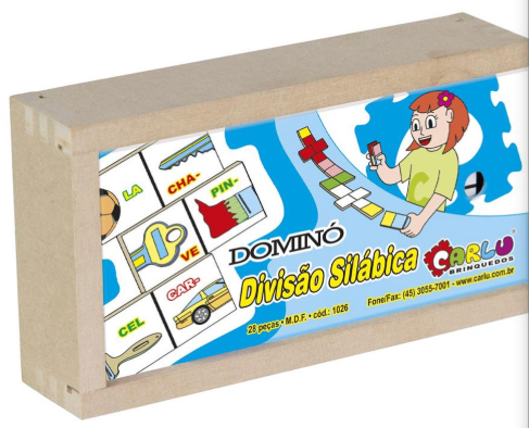 DOMINO DIVISAO SILABICA - MDF - 28 PECAS