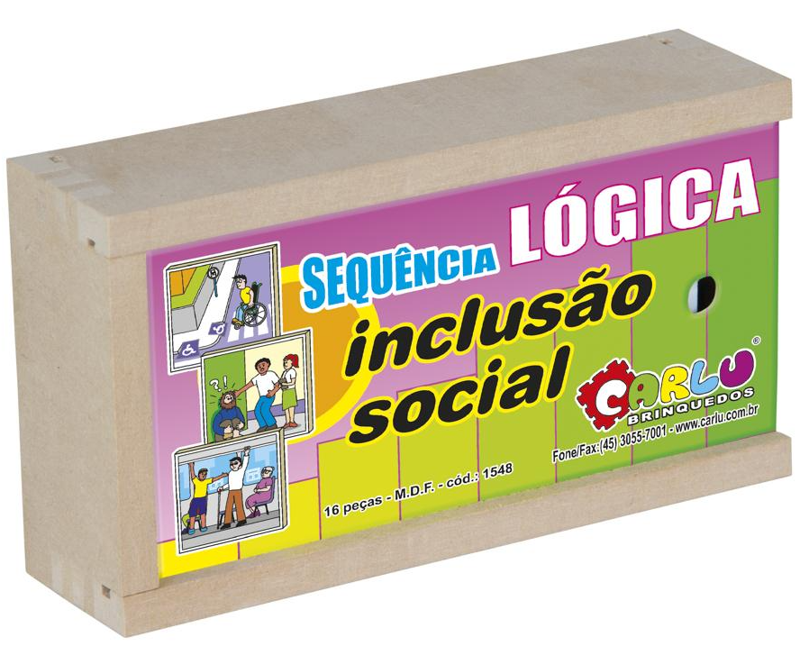 SEQUENCIA LOGICA INCLUSAO SOCIAL - MDF - 16 PECAS