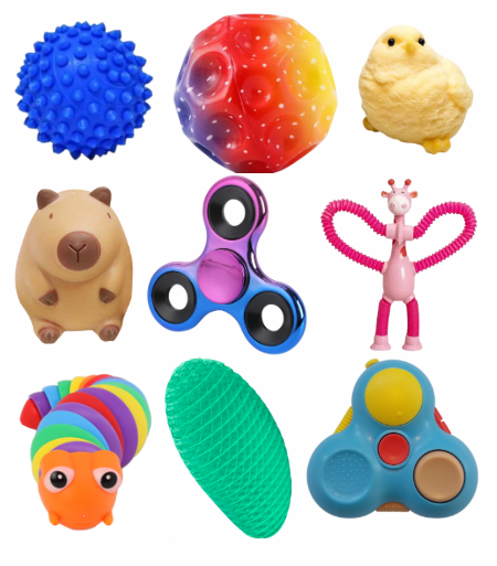 KIT BRINQUEDOS ANTI-STRESS FIDGET TOY
