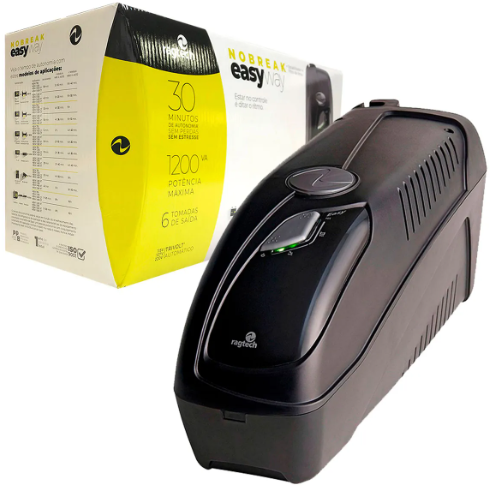 NOBREAK RAGTECH NEW EASY PRO NEP 1200VA/840W 6 TOMADAS TRIVOLT
