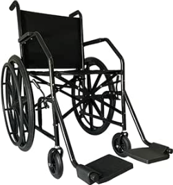 CADEIRA DE RODAS 101 NYLON PRETA 85KG